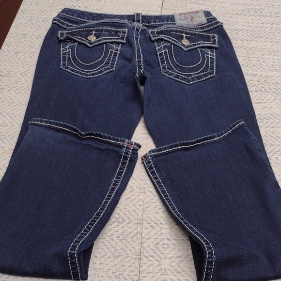 True Religion Dark Blue Boot Cut Jeans - Picture 6 of 15